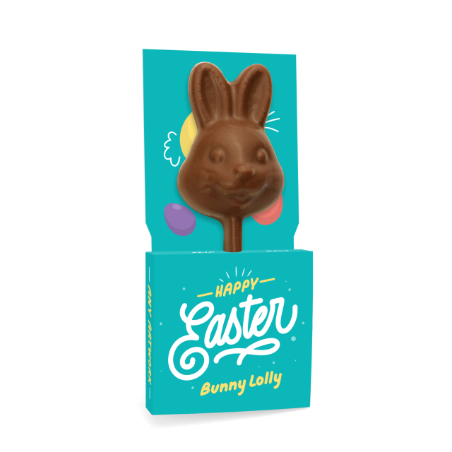 Easter – Eco Lolly Box – Milk Chocolate³ – Bunny Lolly